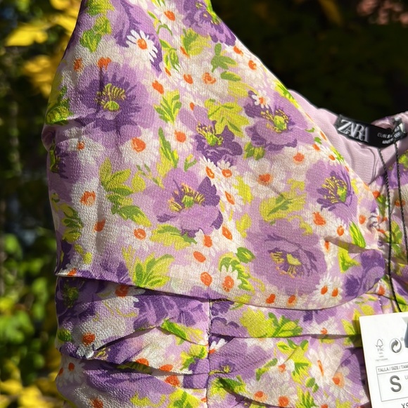 Zara size small floral crop top - Picture 3 of 6